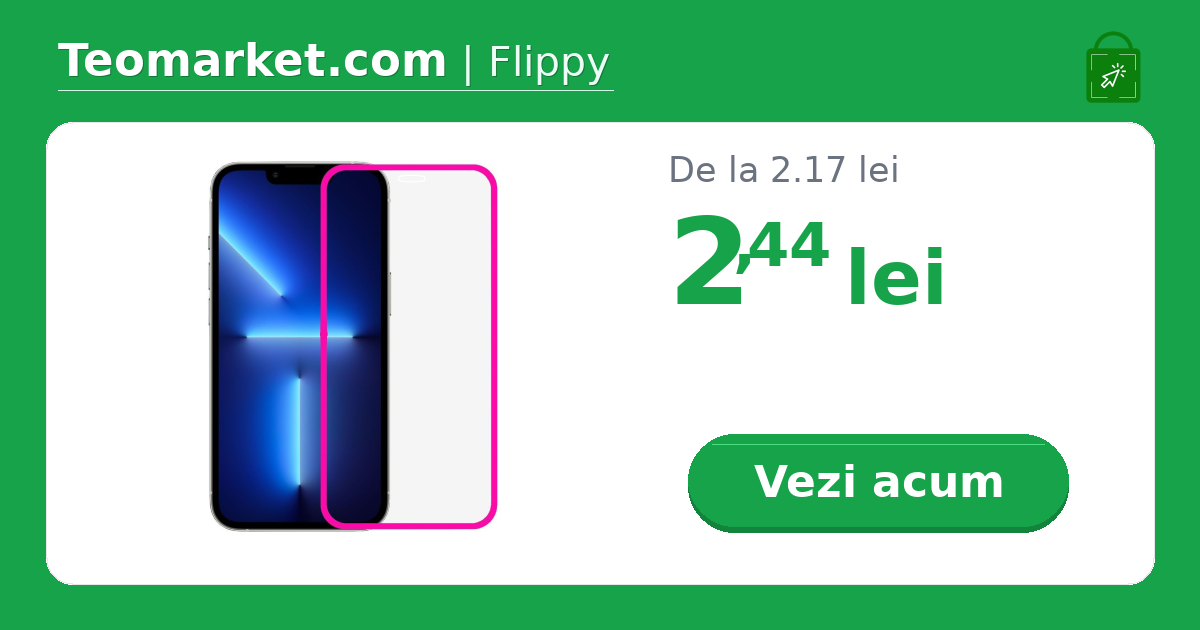 Folie sticla Apple iPhone 15, Luminous HD, margine fluorescenta, roz